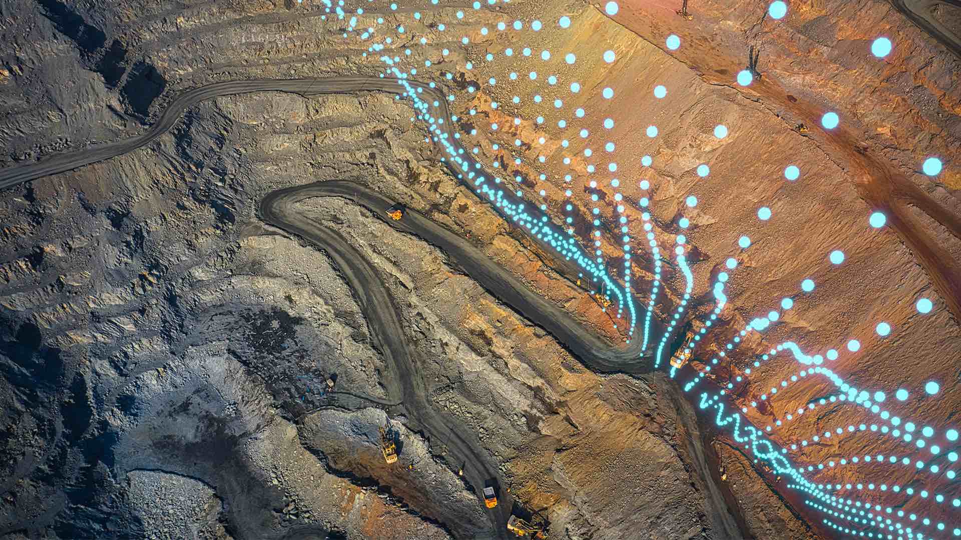 Interfaz de visualización de datos industriales y monitoreo minero en tiempo real Antofagasta